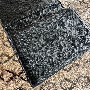 Givenchy Bifold Wallet in Pebbled Calf Leather, Black, Slightly Used